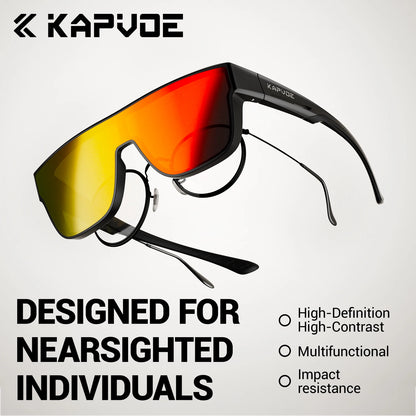Kapvoe Fitover Sunglasses Fit Over Sunglasses Polarized Lens Wear Over Prescription Eyeglasses UV Protection Men Women