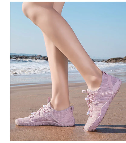 Men Women Wading Shoes Beach Swimming Shoes Outdoor Barefoot Quick-Drying Upstream Shoes Water Sports Diving Fitness Sports Shoe