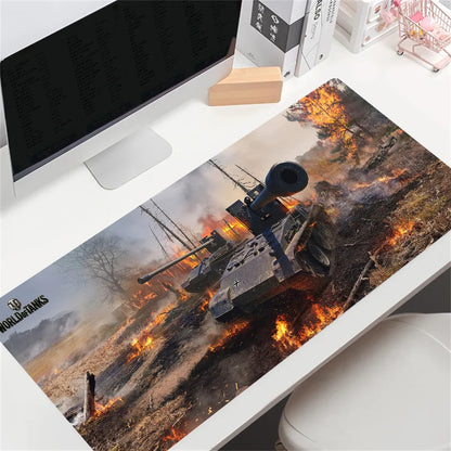 HD Custom World of Tanks – veľká herná podložka pod myš, veľký rozmer, anime podložka pod myš, personalizovaná pre CS:GO, Zelda, World of Warcraft, podložky na stôl