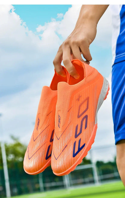 Nouvelles chaussures de football pour hommes, chaussures de match, crampons pour terrain en gazon, baskets de haute qualité, chaussures de futsal pour intérieur, chaussures montantes antidérapantes pour extérieur, meilleu