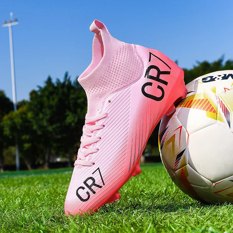 Nouvelles chaussures de football pour hommes, chaussures de soccer de haute qualité, crampons, chaussures de futsal professionnelles pour femmes, vente chaude, baskets unisexes ultra-légères TF/FG