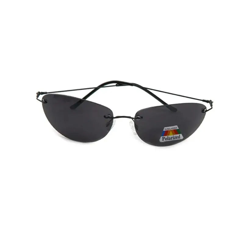 Cool The Matrix Neo Style Polarized Titanium Sunglasses Ultralight Rimless Men Driving Brand Design Sun Glasses Oculos De So