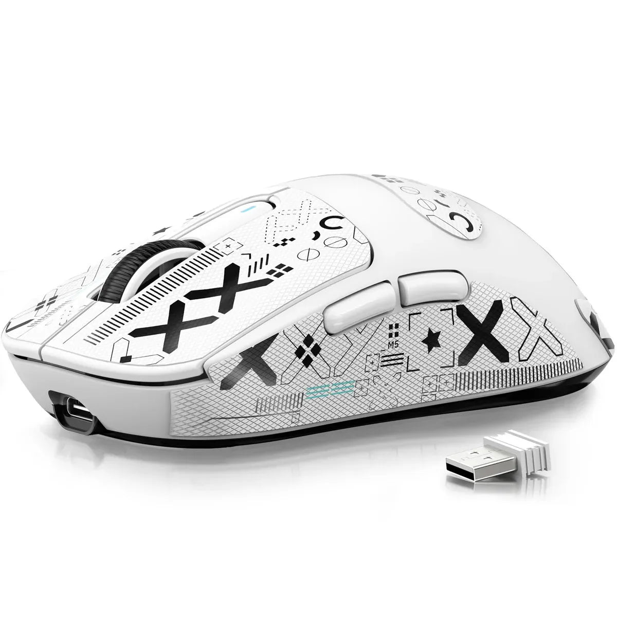 ATTACK SHARK X3/X3PRO 4K/8K bezdrôtová herná myš, 26K DPI, tri režimy pripojenia (káblové/2.4GHz/BT5.2), ľahká konštrukcia, senzor PAW3395 pre hráčov