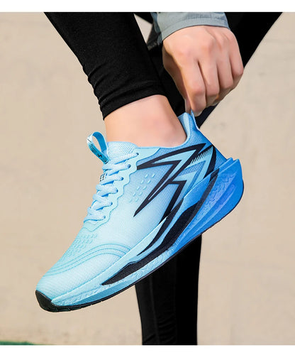 Nuove scarpe da running con piastra in carbonio per maratona, da uomo e donna, sportive, traspiranti, leggere, comode, antiscivolo e casual