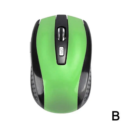 Ratón inalámbrico óptico 2.4GHz con receptor USB para gaming, 6 botones, para ordenador PC, portátil y accesorios