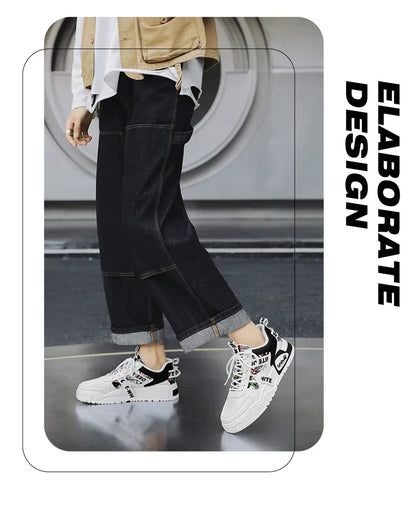 Sapatilhas de skate para homem, verão, em pele, casuais, moda, outdoor, corrida, desporto, caminhada, ténis, plataforma, designer, luxo