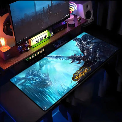 World of Warcraft Lich King -hiirimatto PC HD anime -pelitarvikkeet näppäimistön hiirimatto kannettavalle XXL pelikaappi työpöytä Mer -hiirimatto