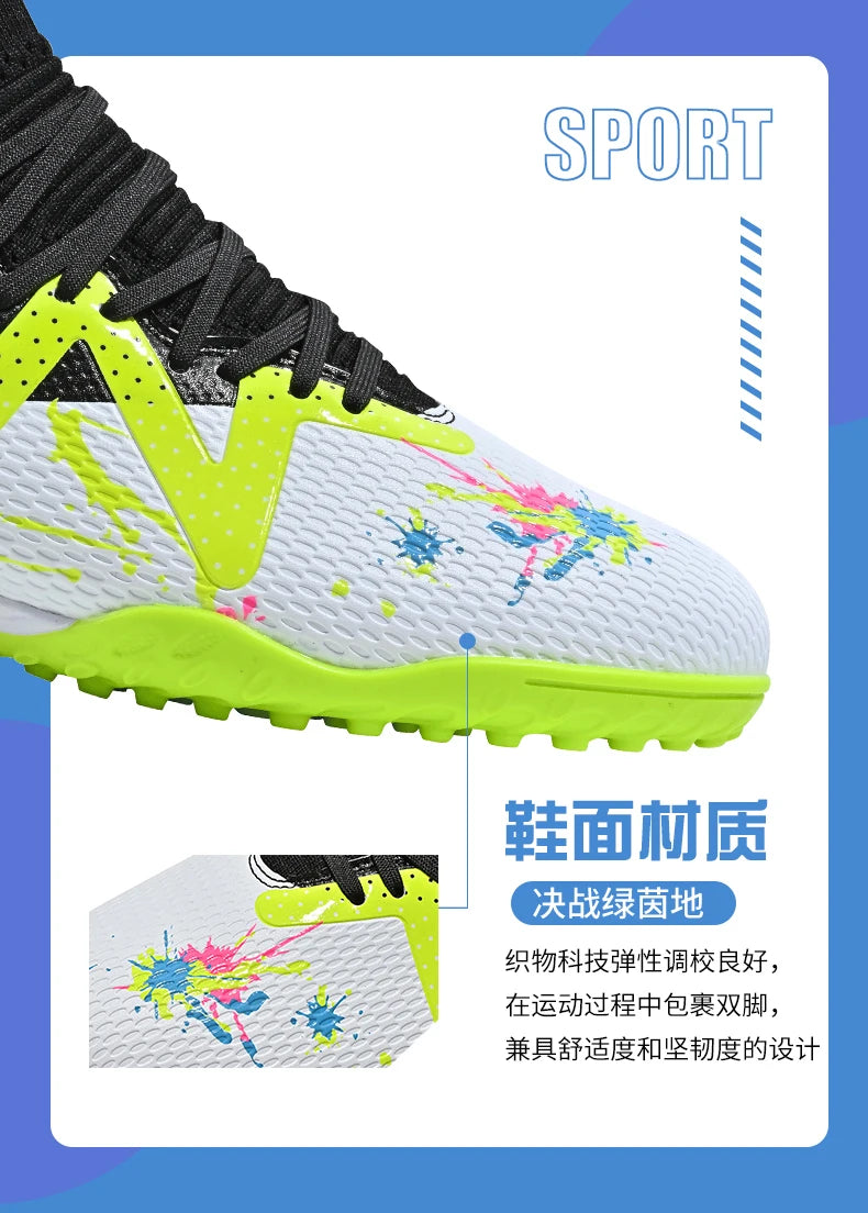 Men's New TF Football Boots Society Professional Comfortable Top Quality Male Soccer Shoes Adult Casual Ultralight Football Shoes