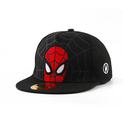 *2026 Anime Cartoon Spiderman Hats for Kids Toddler Baby Baseball Cap Spring Summer Children's Snapback Hip Hop Adjustable Caps