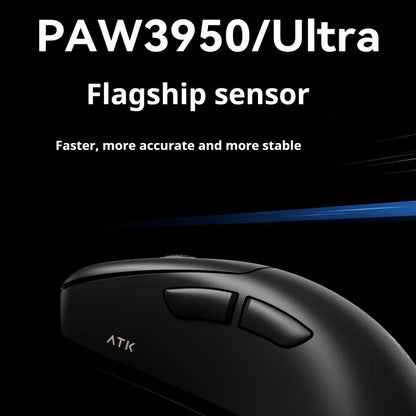 ATK Z1 Pro Max Ultra безжична геймърска мишка с персонализирани крачета, PAW3950, Ultra Smart Speed Wireless, 8k честота на отчитане, 0.39ms ниска латентност