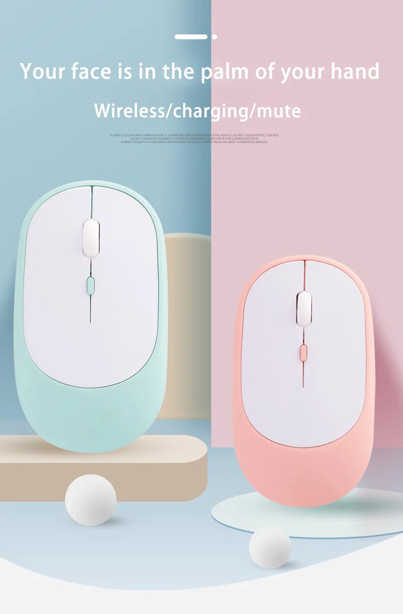 Lenovo vezeték nélküli egér, USB-ről tölthető, ergonomikus, állítható DPI, irodai, csendes, 2.4G Bluetooth optikai elektromos egér játékhoz és irodai használatra