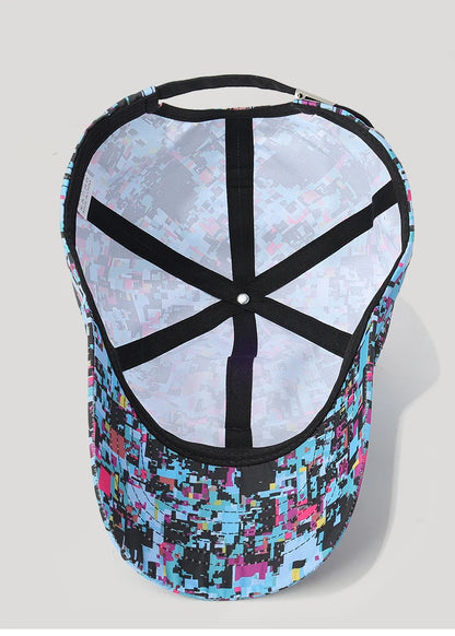 Letnia czapka z daszkiem z motywem graffiti, z podświetleniem, unisex, czapka chroniąca przed słońcem na świeżym powietrzu, modna czapka sportowa, czapka typu „duckbill” w stylu casual