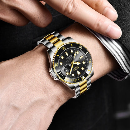 LIGE men’s watch – Quartz chronograph, water-resistant, casual yet professional style, a luxury fashion accessory from a leading brand.