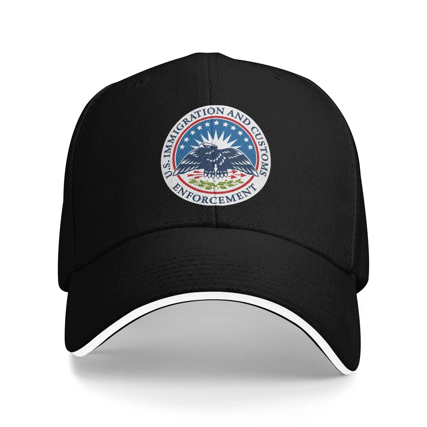 Immigration and Customs Enforcement  ICE  Casual Baseball Cap  Hiking Fishing Trucker Hat Summer Men Fashion Baseball Caps