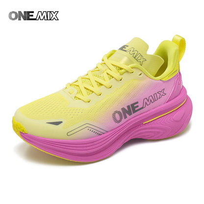 ONEMIX Nye cushion-løbesko til kvinder og mænd – lette, moderigtige udendørs sneakers til vejløb, sport, træning, jogging og fitness