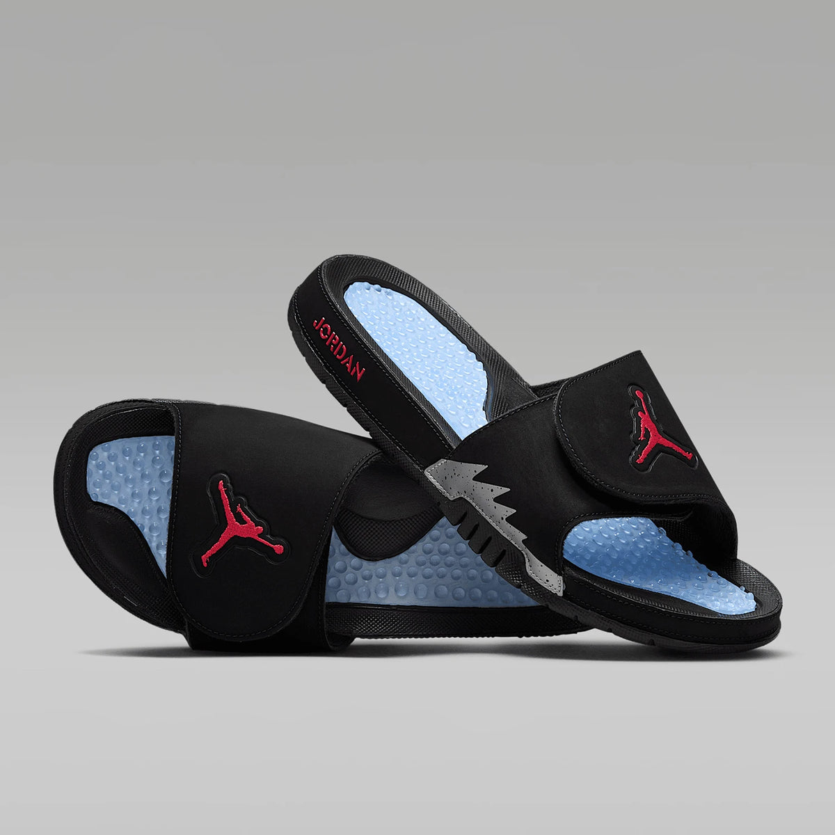 „Nike“ originalūs „JORDAN“ vyriški, kvėpuojantys, lengvi ir kasdieniai šlepetės su „Velcro“ užsegimu 555501-061