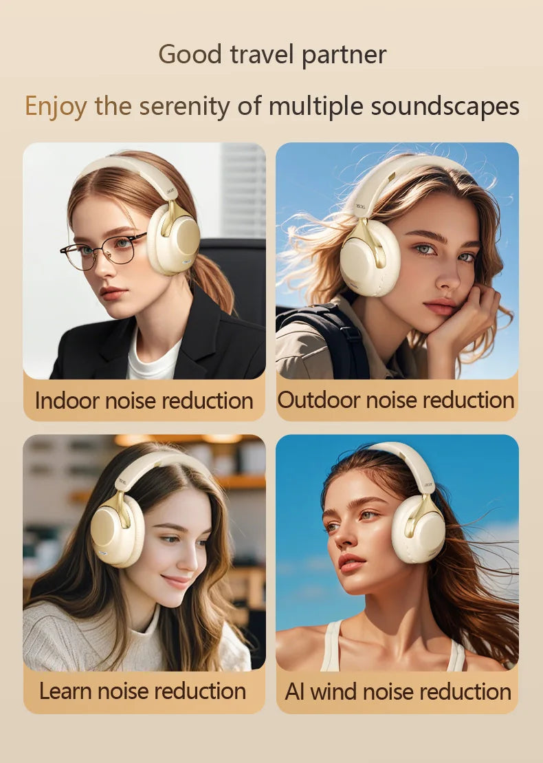 Acer ANC Wireless Bluetooth Headphones 360° Surround Sound Headsets Gamer Sports Earphones Noise Reduction with HD Mic OHR524