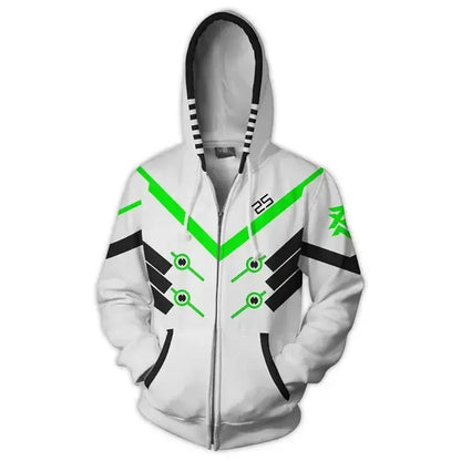 Anime Game Hoodie Sweatshirt 3D Printing Overwatches DVA DJ Cosplay Costume Women Men Couple Hooded Jacket Top Clothing