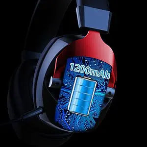 Auriculares gaming inalámbricos con micrófono desmontable con cancelación de ruido – 2.4G inalámbrico, Bluetooth 5.3 y auriculares gaming con cable de 3.5mm para PS5, PC, Xbox y móviles