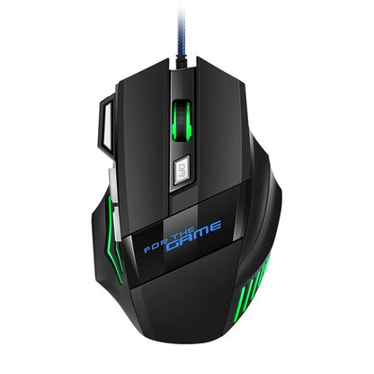 G6 USB Wired Gaming Mouse 7 Buttons with Scroll Wheel 5500DPI Adjustable Optical Ergonomic E-sports Mice for Laptop PC Xiaomi
