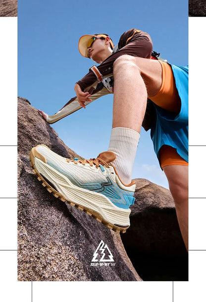 361 Degrees WUXIA 2 Running Shoes, Light Breathable Cushioning, Non-Slip Soft Outdoor Hiking Versatile Sneakers Male 672542201
