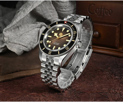 San Martin New 40mm BB Diver Watch Top Brand Classic Mens Watches NH35 Automatic Mechanical Sapphire Waterproof Reloj SN0128