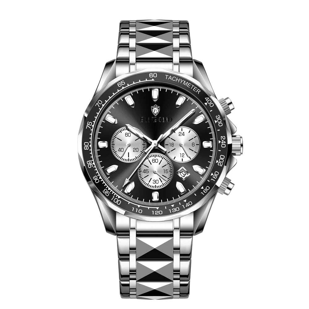 Men’s automatic watch, blue, sporty, digital, high-fashion, quartz watches, luxury watches