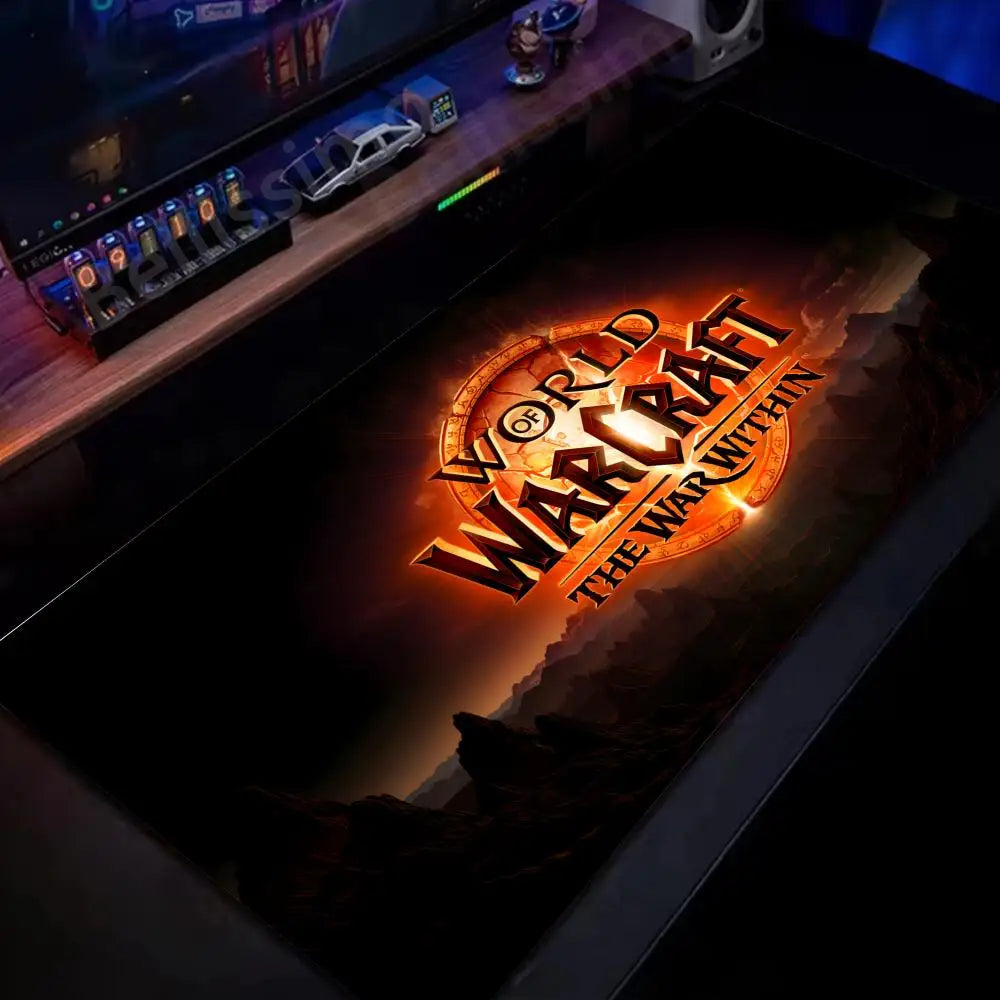Natural Horde Alliance Mauspad aus Gummi, groß, für Computer-Schreibtisch, Tastaturmatte, HD, World of Warcraft Gaming-Mauspad mit Speed-Lock-Kante
