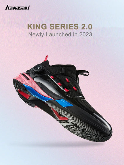 Kawasaki King Series 2.0 Professional -sulkapallokengät miehille ja naisille, kiertymistä ehkäisevät alkuperäiset miesten tenniskengät ja sneakerit A3311