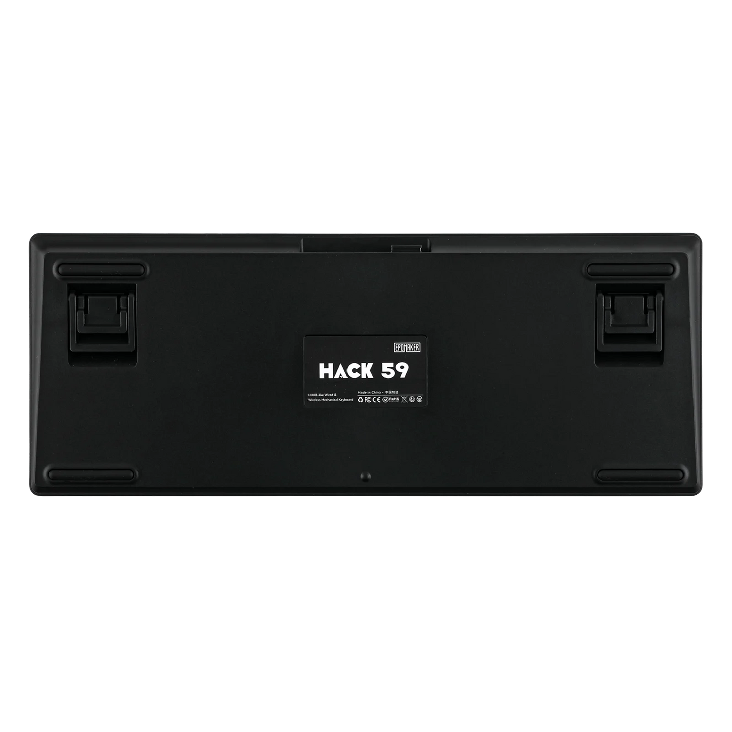 EPOMAKER Hack59 QMK/VIA HHKB-like Layout Gasket-mounted Hot-Swap Wired/2.4GHz/Bluetooth 5.0 Wireless Mechanical Gaming Keyboard