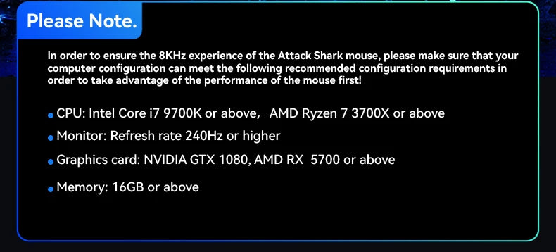 Attack Shark R2 Gaming Wireless Mouse PAW3950 8K Magnesium Alloy Lightweight Gaming Mouse Bluetooth Tri-Mode for Gaming/Office