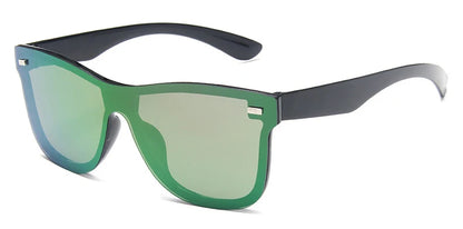 Luxury OverSized Glasses Women Anti-Reflective Mirror Sunglasses Square Plastic Eyeglasses