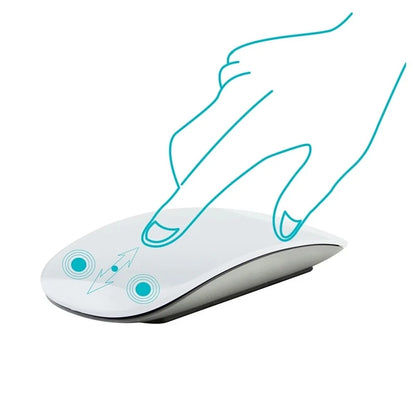 Ratón inalámbrico Magic de modo dual Bluetooth, táctil, delgado, recargable y ergonómico para MacBook Air Pro, PC, laptop, ordenador portátil y notebook 2026