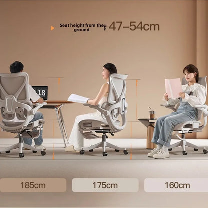 Stable Durable Ergonomic chair Floating wing waist support Computer chair Office chair Back chair Household e-sports chair