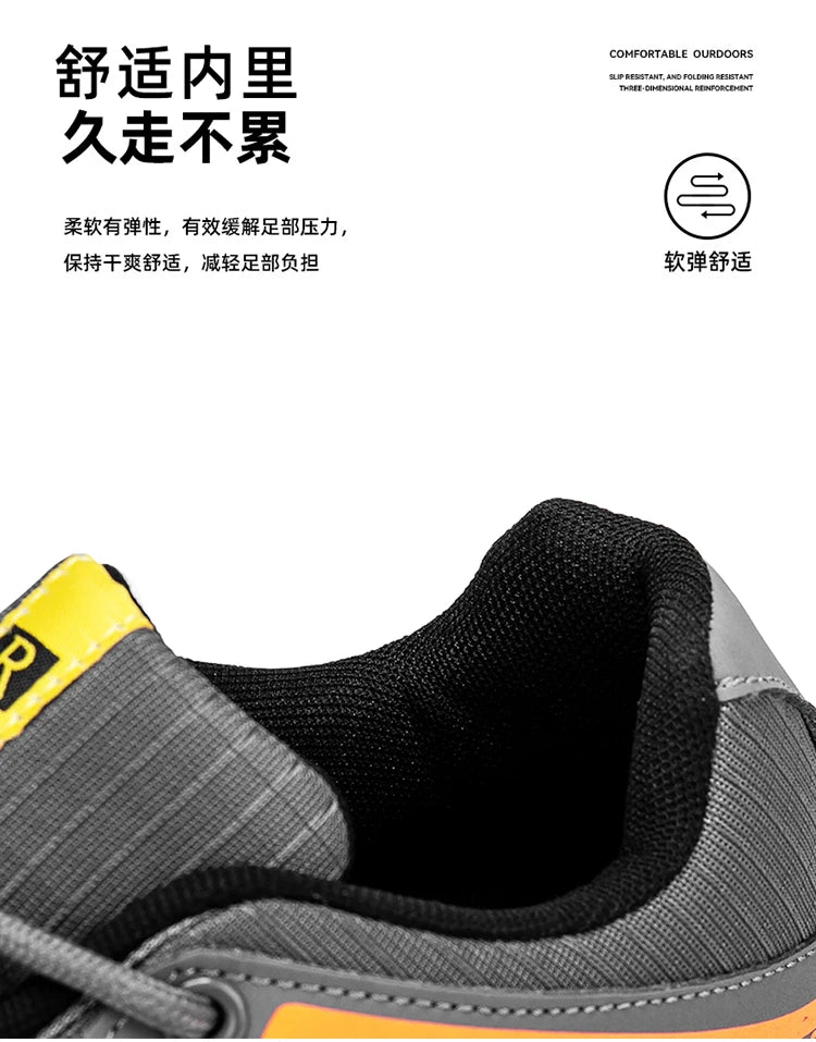 New Outdoor Men's Shoes Men's Anti-Slip Mountaineering Shoes Travel Hiking Adventure Footwear Fashionable Casual Sneakers