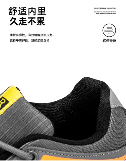 New Outdoor Men's Shoes Men's Anti-Slip Mountaineering Shoes Travel Hiking Adventure Footwear Fashionable Casual Sneakers