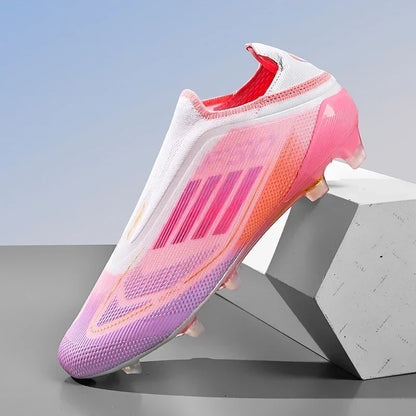 Nouvelles chaussures de football pour hommes, crampons longs d'entraînement, chaussures de football pour matchs en extérieur, crampons pour garçons et adultes, respirantes, antidérapantes, confortables pour le sport