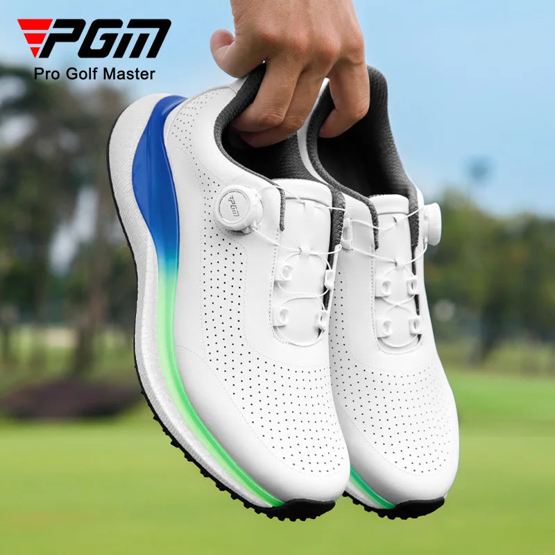 PGM muške sportske tenisice za golf Super Soft Popcorn midsole Knob Lace, protuklizne, prozračne golf cipele