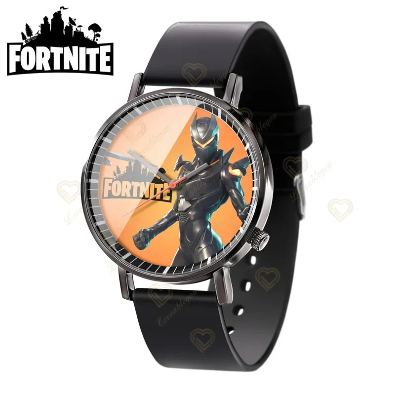 Wrist Watch F-Fortnite Cook Watch Trend Fashion Creative Quartz Student Watches Battle Game Figure Model Kids Birthday Gift