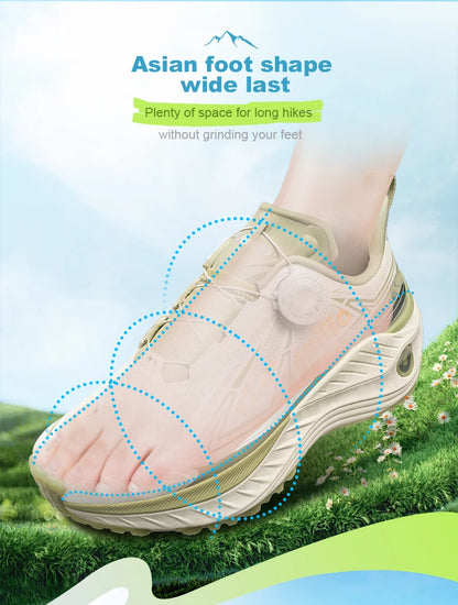 ONEMIX Outdoor Running Sneakers Men Elastic Trail Shoes Lightweight Breathable Women Sneakers Couple Casual Waterproof Shoes