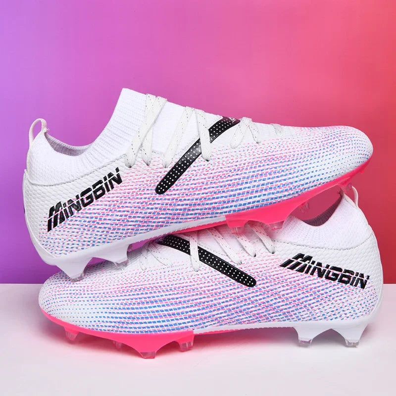 Men Turf Soccer Shoes Cleats Professional Football Boots Breathable Mesh Youth Soccer Anti Skid Male Sneakers Society Chuteira