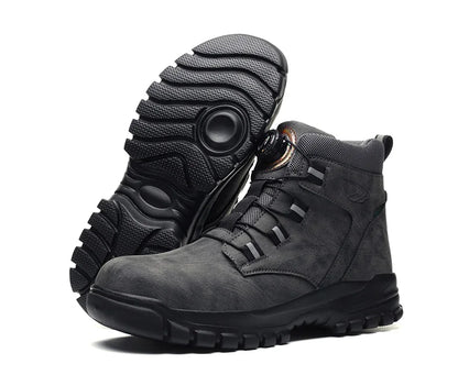 Bottes de sécurité imperméables pour hommes, chaussures de travail Parker en acier, bouton rotatif, chaussures de protection, taille 47, 48, hiver