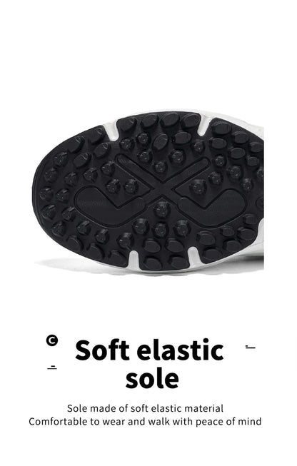 Professional Golf Shoes with Rotary Lock Buckle, Breathable, Shock-Absorbing, Non-Slip, Comfortable Support for Golf Course Swing Movements, Men's Casual Sports Shoes