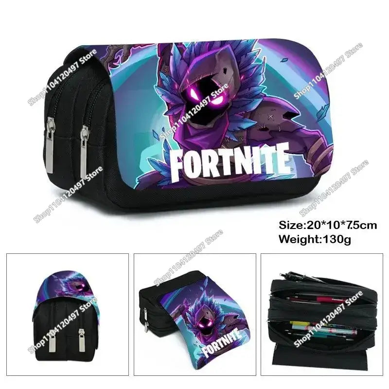 Fortnite Student Pencil Case Large Capacity Pencil Case Kids Toys Pen Bag School Supplies Stationery Pouch Boys Game Gifts