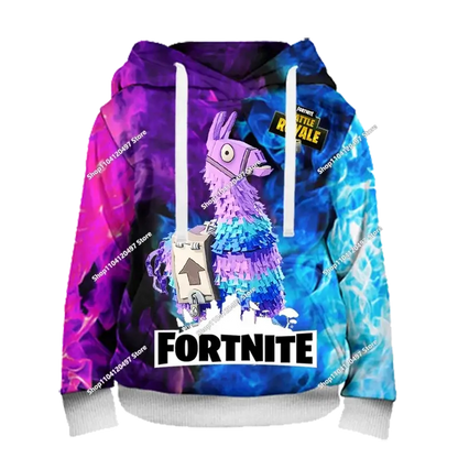 Children's Clothing Autumn Pullover T-shirt Hoodie New Fortnite Kids' Casual Wear Comfortable Streetwear