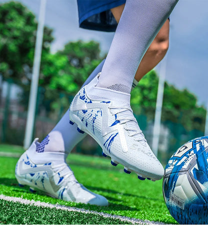 Bottes de Football professionnelles pour hommes, crampons de Football, entraînement de Sport en plein air, respirants pour étudiants, ultralégers, unisexe, livraison directe