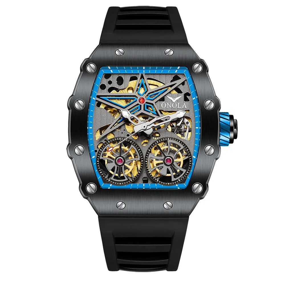 New Luxury Fashion Watches Men ONOLA Brand Hollow Full Automatic Mechanical Men Watch Waterproof Clock