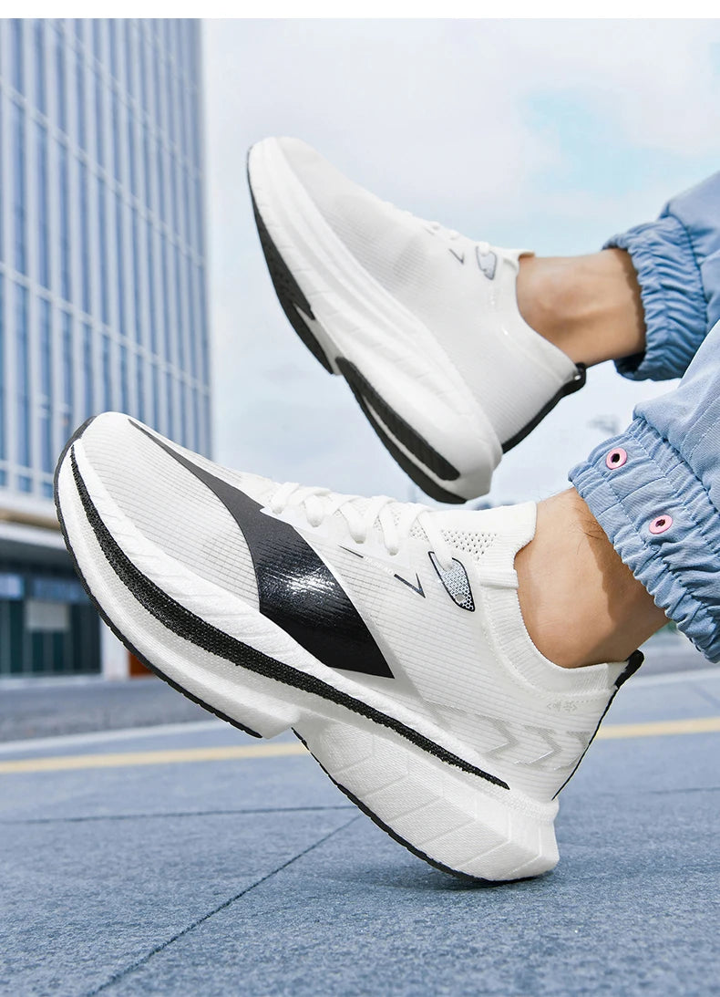 Men's Air Cushion Running Shoes Men's Sneakers Carbon Board Marathon Jogging Shoes Outdoor Sport Shoes Tennis Male Casual Shoes
