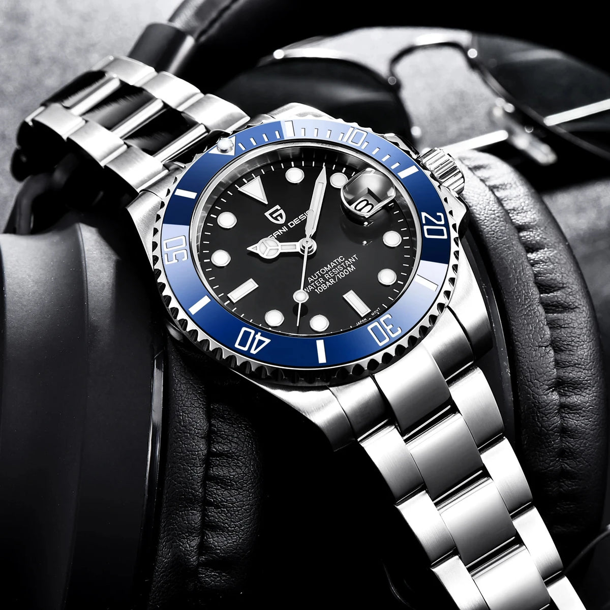 PAGANI DESIGN Fashion Men's Sports Automatic Mechanical Watch NH35 Stainless Steel Sapphire waterproof watch reloj hombre PD1661