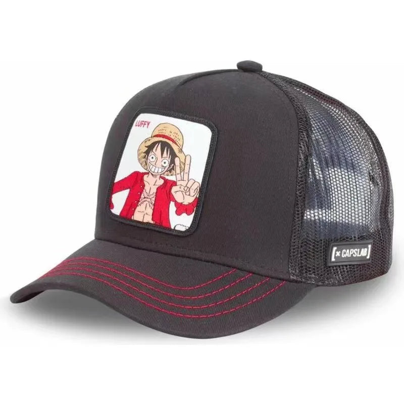 Czapka baseballowa LUFFY do sportów na świeżym powietrzu – wiosenna i letnia moda, haftowana, regulowana, dla mężczyzn i kobiet – modna czapka outdoorowa w stylu hip-hopowym